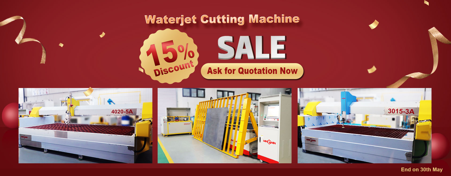 Waterjet cutting machines